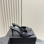 YSL - Babylone 90 Leather Mules