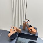 YSL - Bianca Platform Sandals in Canvas