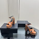 YSL - Bianca Platform Sandals in Canvas