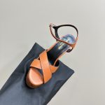 YSL - Bianca Platform Sandals in Canvas