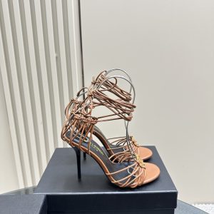 YSL - Babylone Sandals in Smooth Leather