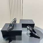 YSL - 65mm Slingback Leather Pumps