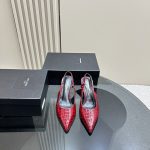 YSL - 65mm Slingback Leather Pumps