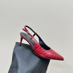 YSL - 65mm Slingback Leather Pumps