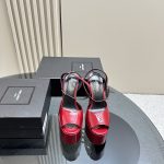 YSL - Jodie Platform Sandals in Patent Leather