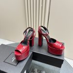 YSL - Jodie Platform Sandals in Patent Leather