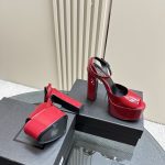 YSL - Jodie Platform Sandals in Patent Leather
