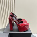 YSL - Jodie Platform Sandals in Patent Leather