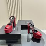 YSL - Jodie Platform Sandals in Patent Leather