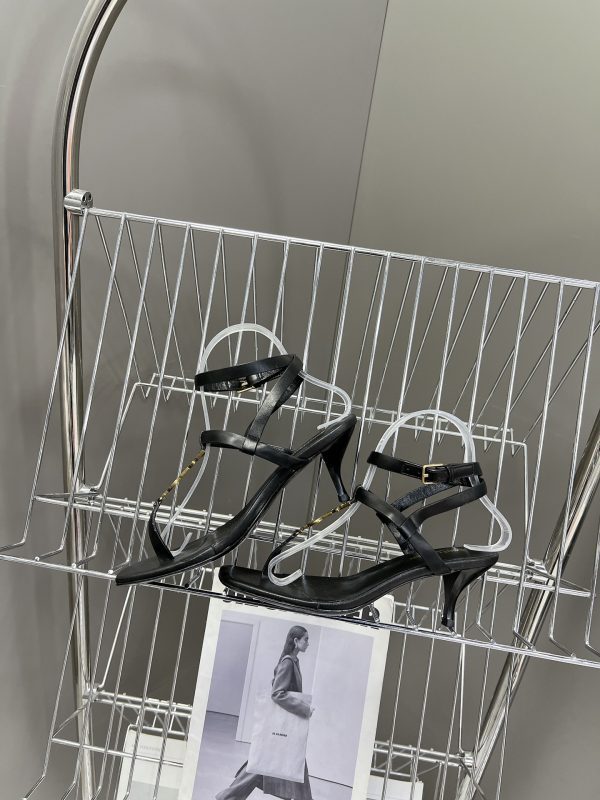 YSL - Cassandra Sandals in Smooth Leather
