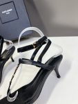 YSL - Cassandra Sandals in Smooth Leather