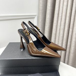 YSL - Dune Slingback Pumps in Patent Leather