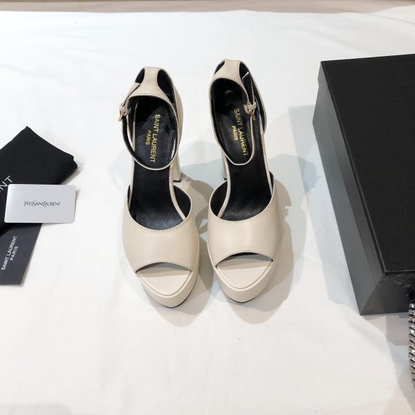 YSL - Jodie Platform Sandals in Smooth Leather