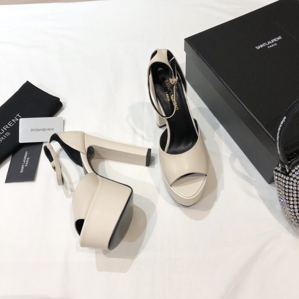 YSL - Jodie Platform Sandals in Smooth Leather