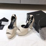 YSL - Jodie Platform Sandals in Smooth Leather
