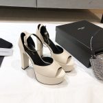 YSL - Jodie Platform Sandals in Smooth Leather