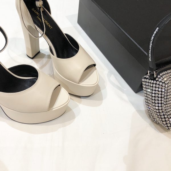 YSL - Jodie Platform Sandals in Smooth Leather