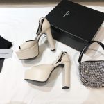 YSL - Jodie Platform Sandals in Smooth Leather