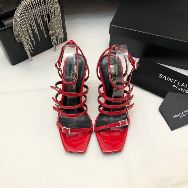YSL - Jerry 110mm Patent Leather Sandals