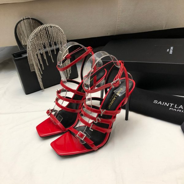 YSL - Jerry 110mm Patent Leather Sandals
