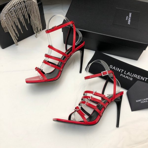 YSL - Jerry 110mm Patent Leather Sandals