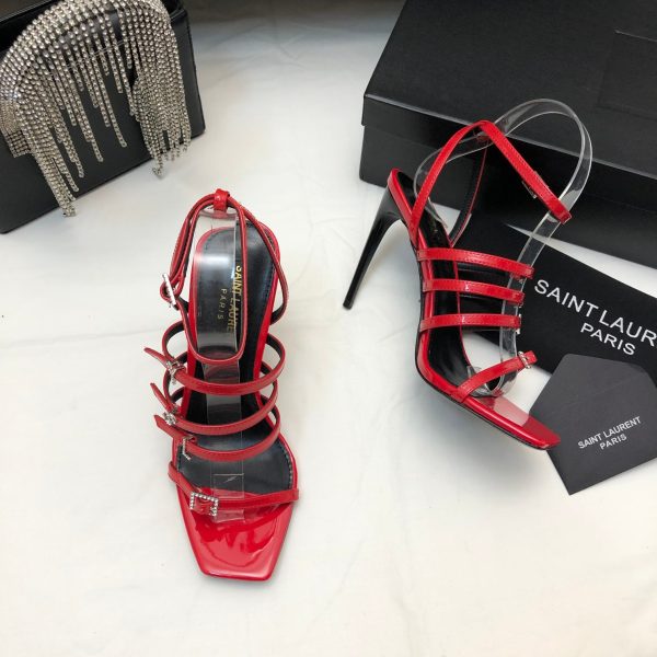 YSL - Jerry 110mm Patent Leather Sandals