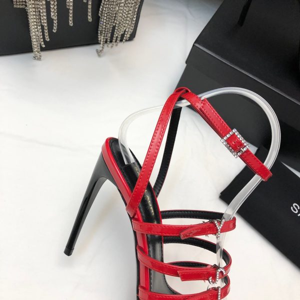 YSL - Jerry 110mm Patent Leather Sandals