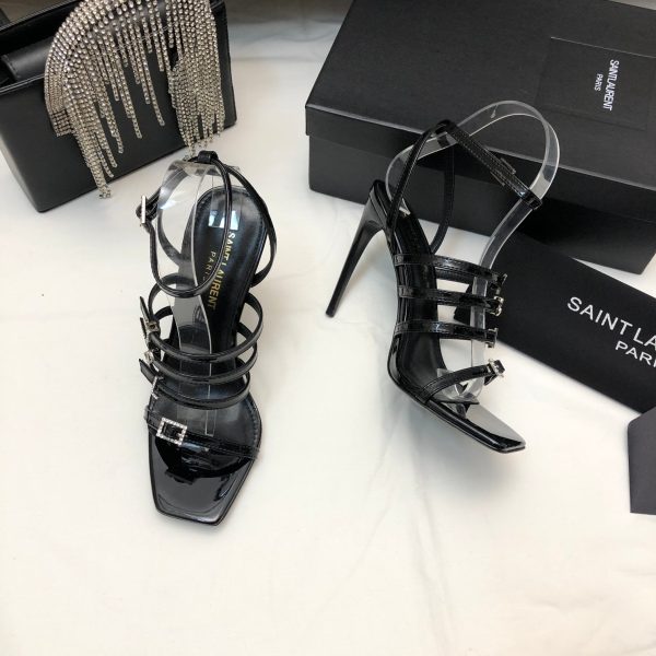 YSL - Jerry 110mm Patent Leather Sandals