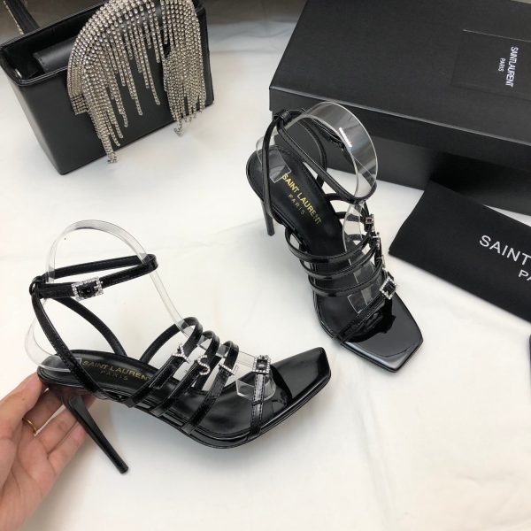 YSL - Jerry 110mm Patent Leather Sandals