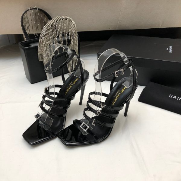 YSL - Jerry 110mm Patent Leather Sandals