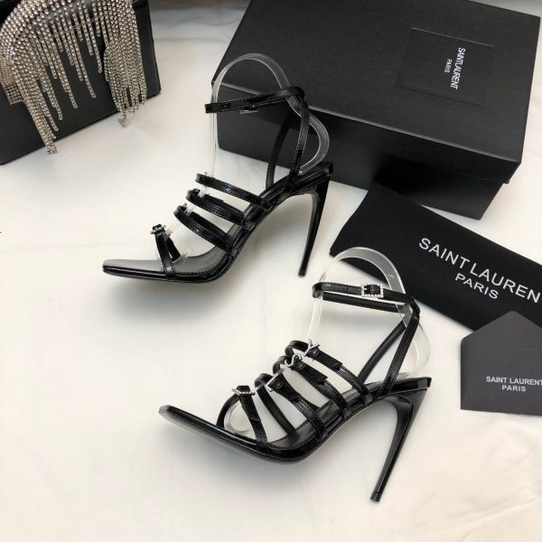 YSL - Jerry 110mm Patent Leather Sandals