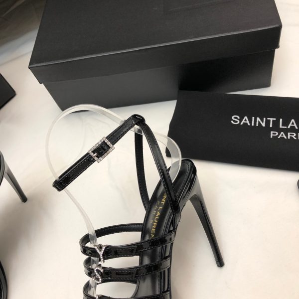 YSL - Jerry 110mm Patent Leather Sandals