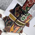 Dior - Paisley Embroidery D-Bucket Bag in Multicolor Canvas