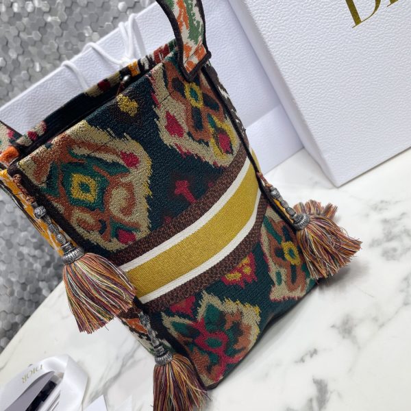 Dior - Paisley Embroidery D-Bucket Bag in Multicolor Canvas